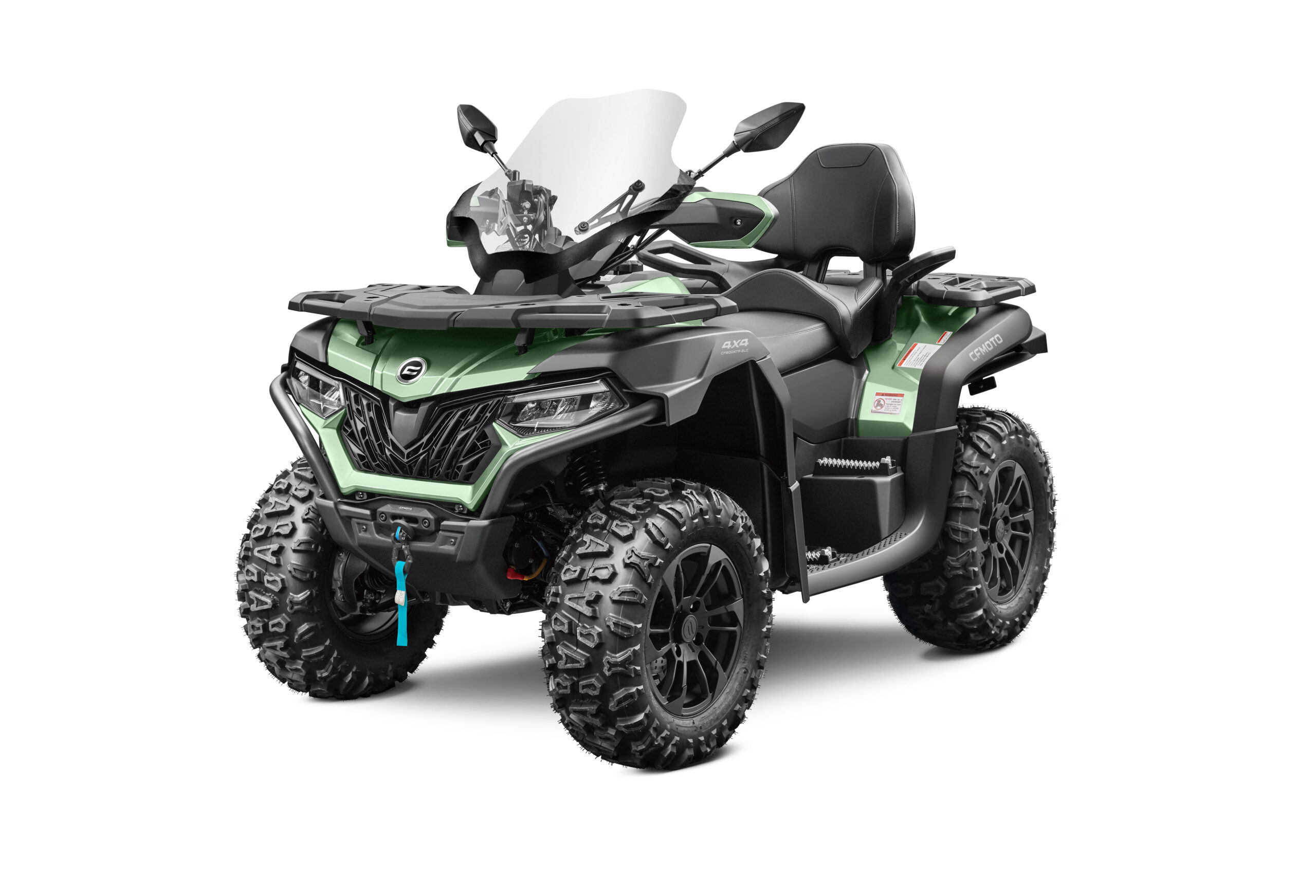 CFORCE625Touring_HunterGreen_windscreen_Left45kopiera